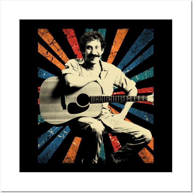 jim croce - (1943-1973) - vintage art Wall Art by ArmandoApparel